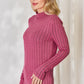 Basic Bae Full Size Ribbed Mock Neck Long Sleeve T-Shirt