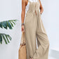 Full Size Square Neck Wide Strap Overalls