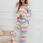 Striped Pajama/Lounge Set