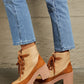 East Lion Corp Lace Up Lug Booties