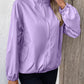 Pocketed Zip Up Long Sleeve Jacket