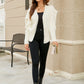 Woven Right Puff Sleeve V-Neck Fuzzy Cardigan