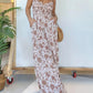 Full Size Printed Spaghetti Strap Wide Leg Jumpsuit