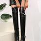 Point Toe High Heel PU Leather Boots