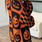 Exposed Seam Pumpkin Round Neck Long Sleeve Sweater