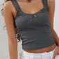 Lace Detail Square Neck Tank