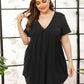 V-Neck Short Sleeve Lounge Dress