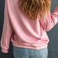 Pumpkin Round Neck Long Sleeve Sweatshirt