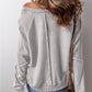 Round Neck Long Sleeve Sweatshirt