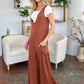 Double Take Full Size Sleeveless Wide Leg Jumpsuit with Pockets