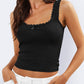 Lace Detail Square Neck Tank