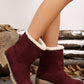 Thermal Fuzzy Block Heel Boots