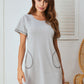 Round Neck Short Sleeve Lounge Dress