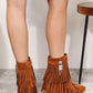 Legend Women's Tassel Wedge Heel Ankle Booties