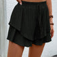 Tied Layered High Waist Shorts