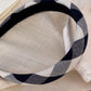 Polyester Plaid Wide Headband