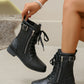 PU Leather Lace-Up Boots