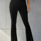 Ribbed High Waist Flare Pants