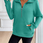 Ivy Lane Half Zip Raglan Sleeve Sweatshirt