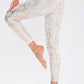 Snakeskin Slim Fit Wide Waistband Long Leggings