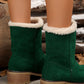 Thermal Fuzzy Block Heel Boots