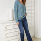 HEYSON Full Size Floral Embroidered Cable Cardigan