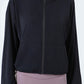 Drawstring Zip Up Dropped Shoulder Active Outerwear