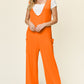 Double Take Full Size Sleeveless Wide Leg Jumpsuit with Pockets