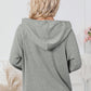 Drawstring Quarter Snap Long Sleeve Hoodie