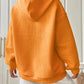 Textured Drawstring Drop Shoulder Hoodie