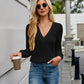 V-Neck Long Sleeve T-Shirt