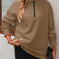 Mandy Zip-Up Dropped Shoulder Sweatshirt