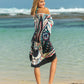 Printed Spaghetti Strap Cover Up