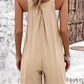 Square Neck Wide Strap Overalls