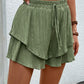 Tied Layered High Waist Shorts