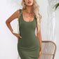 Scoop Neck Sleeveless Bodycon Dress