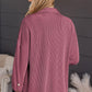 Striped Collared Neck Long Sleeve Shirt