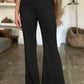 Ribbed High Waist Flare Pants