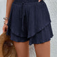 Tied Layered High Waist Shorts