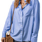 Striped Button Up Long Sleeve Shirt